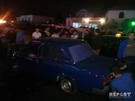 Bakıda avtoxuliqanlıq edən taksi sürücüsü qəza törədib - FOTO