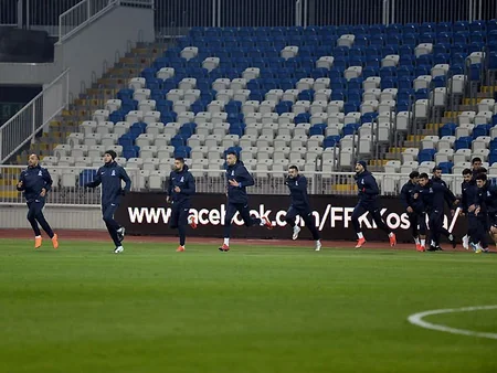 Azərbaycan yığması Kosovo ilə oyunöncəsi son məşqinə çıxıb