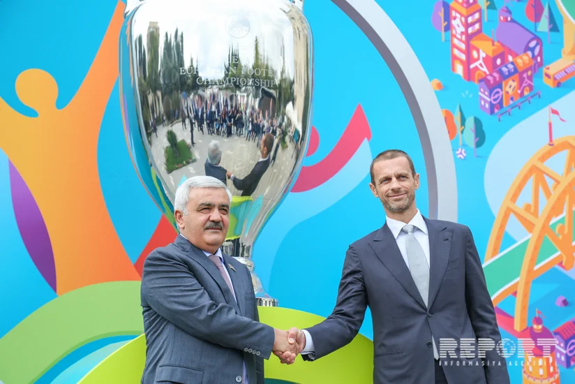 UEFA prezidenti: Azərbaycanın avrokubok finalı keçirmə şansı var - FOTO