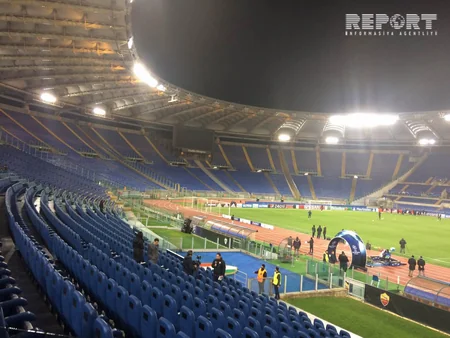 Qarabağ Romada Çempionlar Liqası oyunu öncəsi son məşqinə çıxıb - FOTO