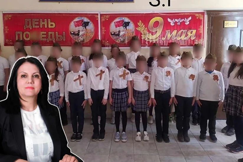Bakı məktəbində şagirdlərin yaxasına “Georgi lenti” taxılmasına aydınlıq gətirilib