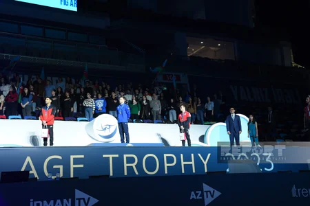 İdman gimnastikası üzrə Dünya Kubokunun qalibləri mükafatlandırılıb