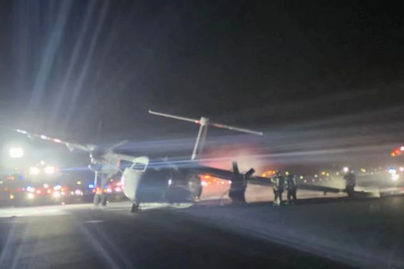 “Air Canada”ya məxsus təyyarə şassinin nasazlığı səbəbindən alışıb