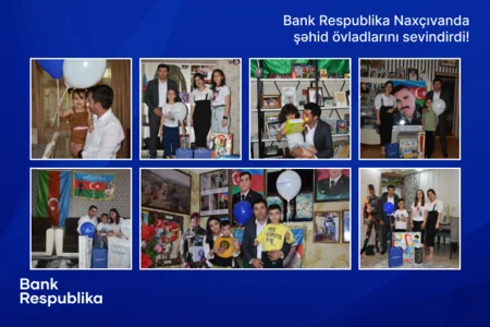 “Bank Respublika” Naxçıvanda şəhid övladlarına bayram sevinci yaşatdı!