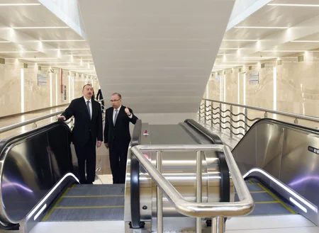 Azərbaycan Prezidenti metronun “Avtovağzal” və “Memar Əcəmi” stansiyalarının açılışında iştirak edib