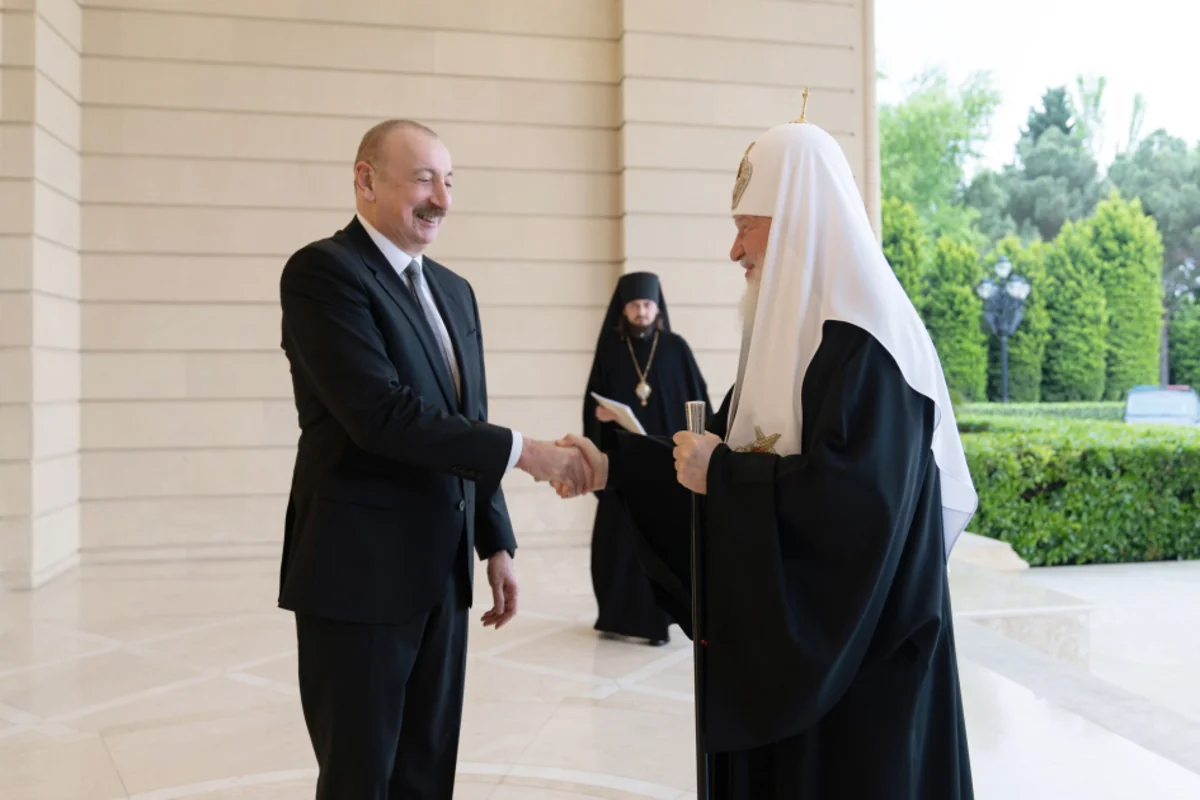 Prezident İlham Əliyev Moskvanın və Bütün Rusiyanın Patriarxı Kirill ilə görüşüb - YENİLƏNİB - 2