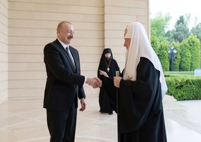 Prezident İlham Əliyev Moskvanın və Bütün Rusiyanın Patriarxı Kirill ilə görüşüb - YENİLƏNİB