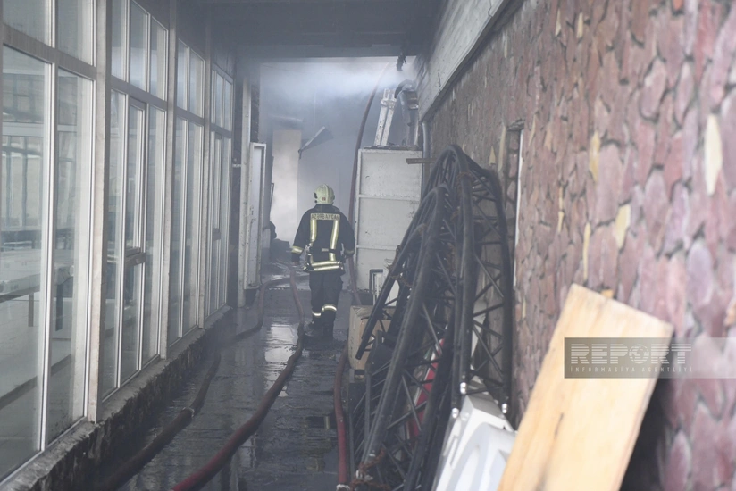 Neolit restoranındakı yanğın söndürülüb - YENİLƏNİB-3