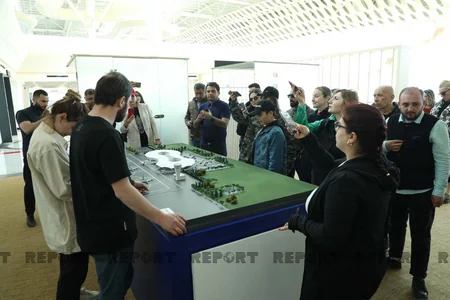 Gürcüstan nümayəndə heyəti Füzuli hava limanında olub