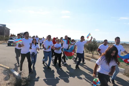 Abşeron Milli Parkında marafon keçirilib - FOTO