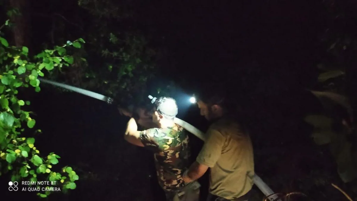 Силы МЧС Азербайджана продолжают борьбу с пожарами в Турции
