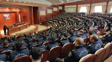 Əlahiddə Çevik Polis Alayında Heydər Əliyevin əziz xatirəsi anılıb