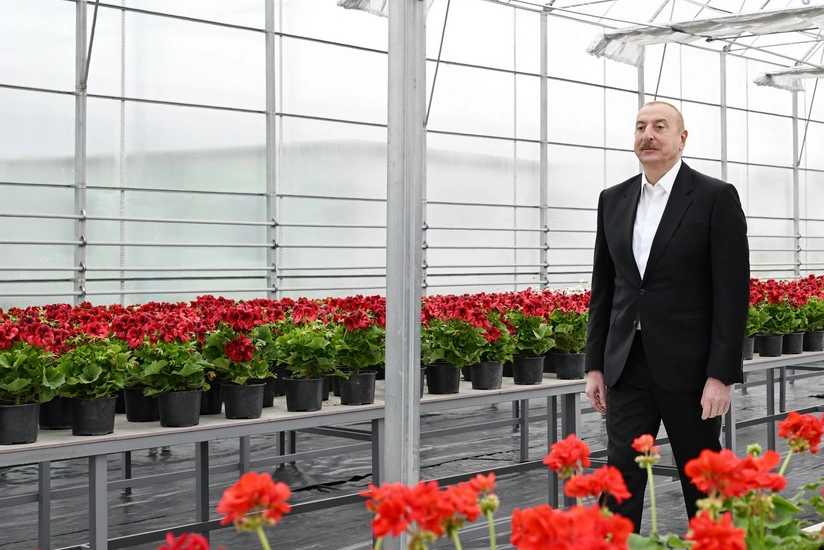 İlham Əliyev Gəncədə Ekoloji Park Kompleksinin tikintisi ilə tanış olub - YENİLƏNİB