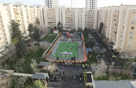 Leyla Aliyeva attends inauguration of another yard redeveloped under “Bizim həyət” project