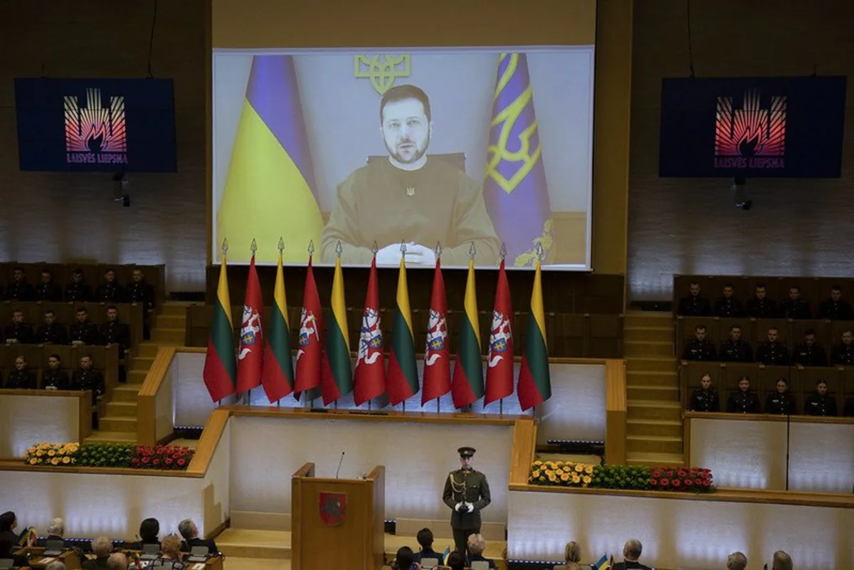 Zelenskyy accepts Lithuania’s 2022 Freedom Prize