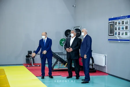 Yeni güləş zalı istifadəyə verildi