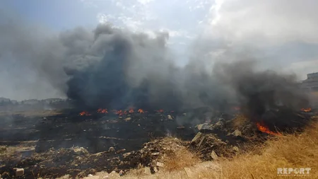 Bakıda daha bir yanğın olub - FOTO