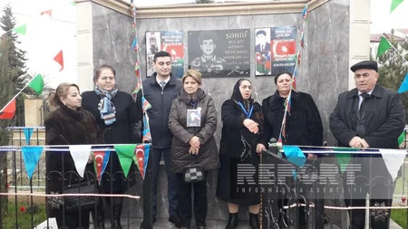Kürdəmirdə şəhid bulağının açılışı olub