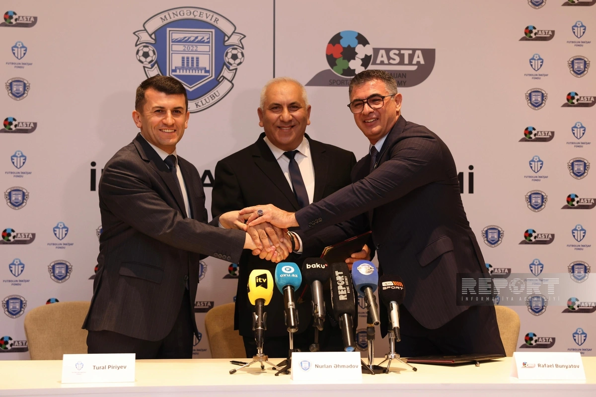 Mingəçevir futbol klubu ilə ASTA arasında tərəfdaşlıq müqaviləsi imzalanıb