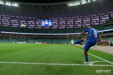 Azərbaycan yığması UEFA Millətlər Liqasındakı ilk oyununda heç-heçə edib - FOTOREPORTAJ