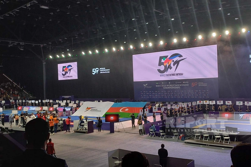 Prezident və birinci xanım taekvondo üzrə dünya çempionatının açılış mərasimində iştirak ediblər - YENİLƏNİB