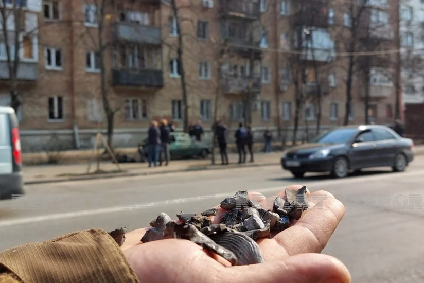 PHOTO REPORT from residential quarters in Kyiv subjected to missile attack