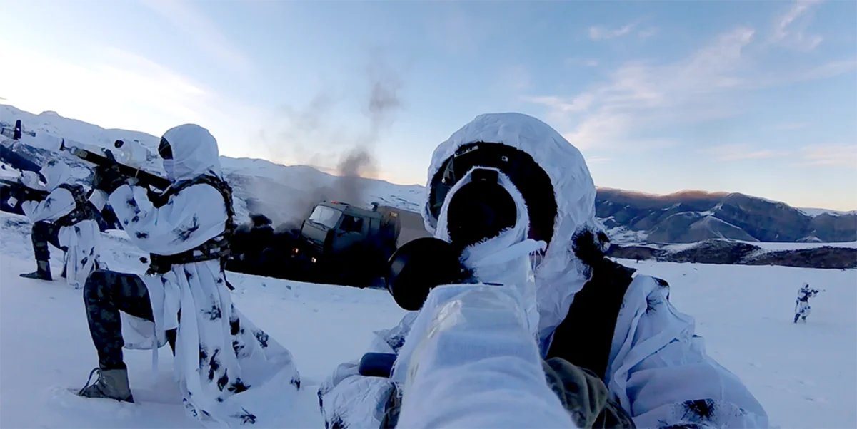 Tactical-special exercises held in the commando military unit