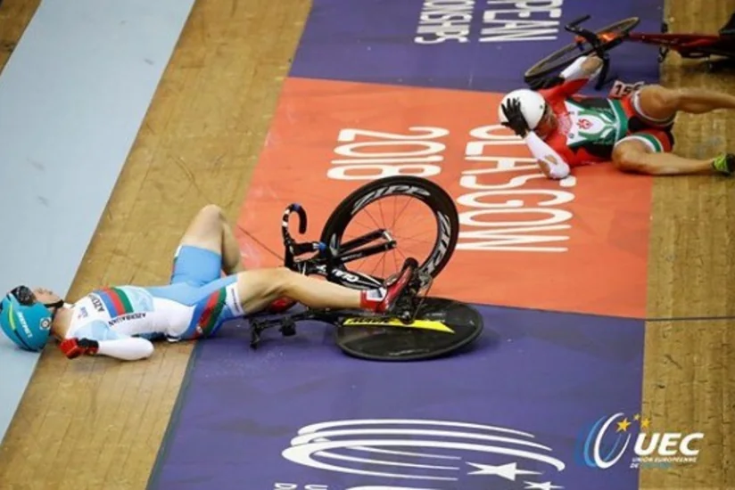 Azərbaycan velosipedçisi Avropa çempionatında qəzaya düşüb