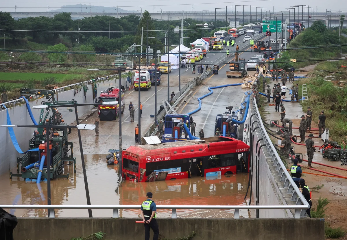 5 dead In South Korea as heavy rain lashes several provinces