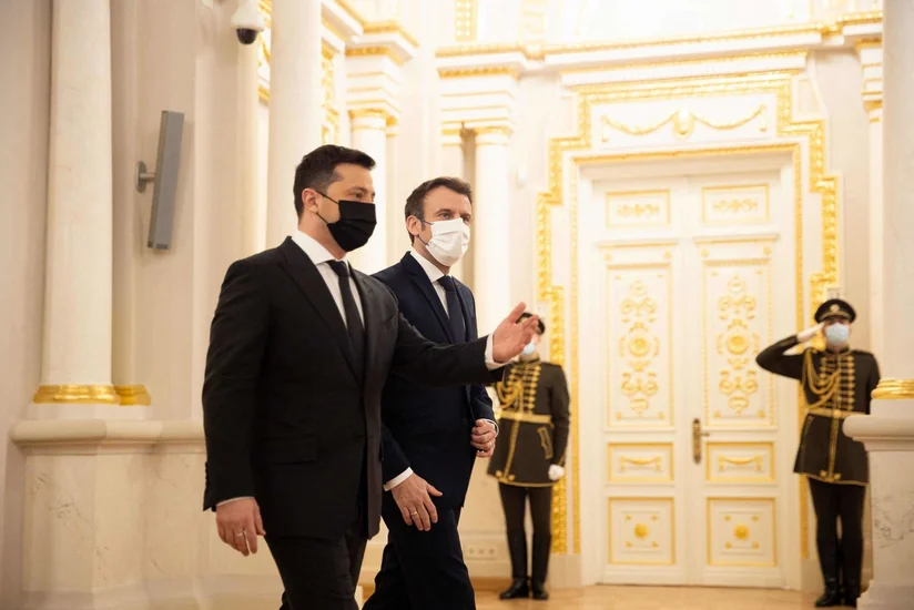 Macron-Zelensky meeting in Kyiv ends