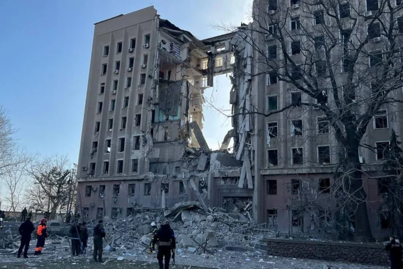 12 killed, 34 injured in missile attack on Ukraine's Mykolaiv