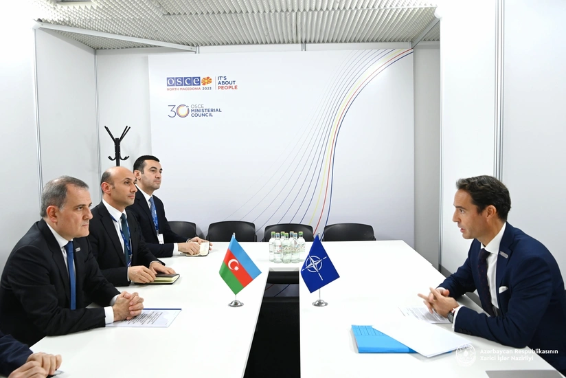 Jeyhun Bayramov discusses regional issues with NATO representative