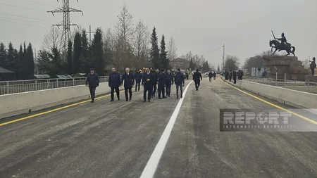 Xaçmazda uçan körpünün yerində inşa edilmiş yeni körpü istifadəyə verilib