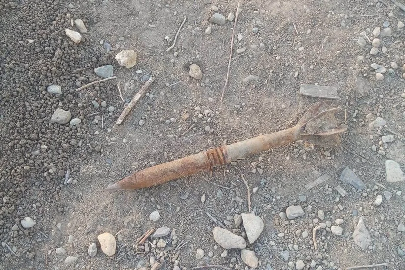 Tovuzda top mərmisi tapıldı - FOTO