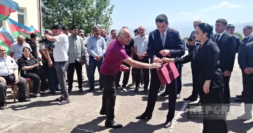 28 families relocated to Tazabina village in Khojaly district get house keys