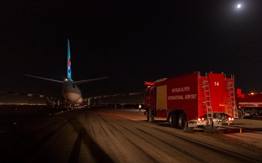 Bakı aeroportunda “Korean Air” aviaşirkətinə məxsus təyyarə məcburi eniş edib