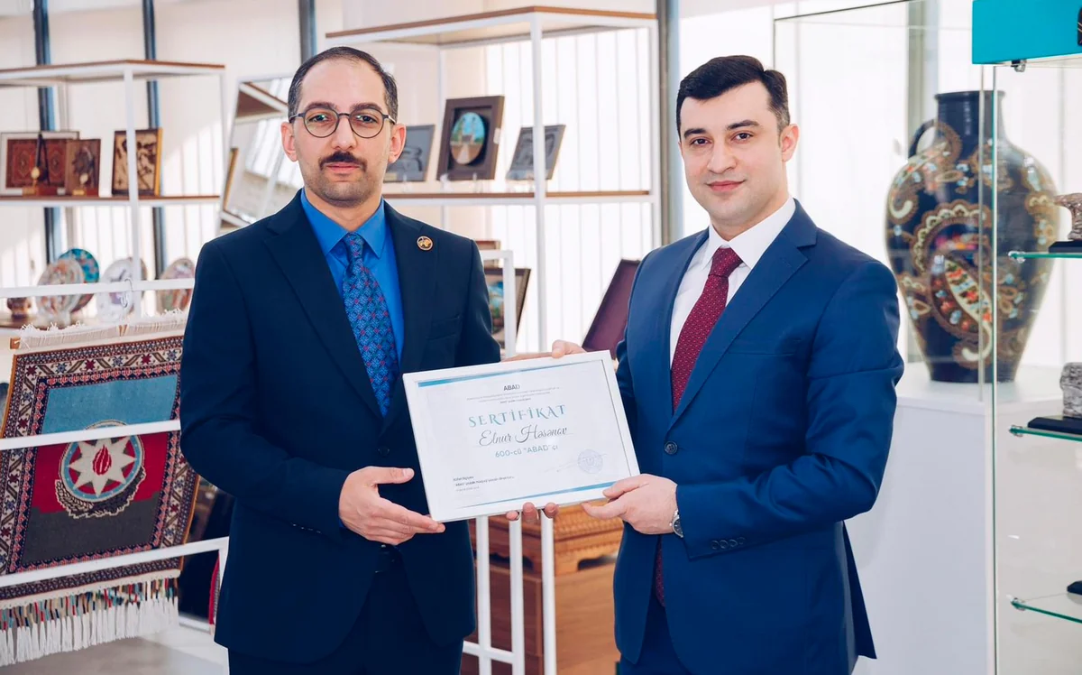 600-cü sahibkar ABADçı adını qazanıb