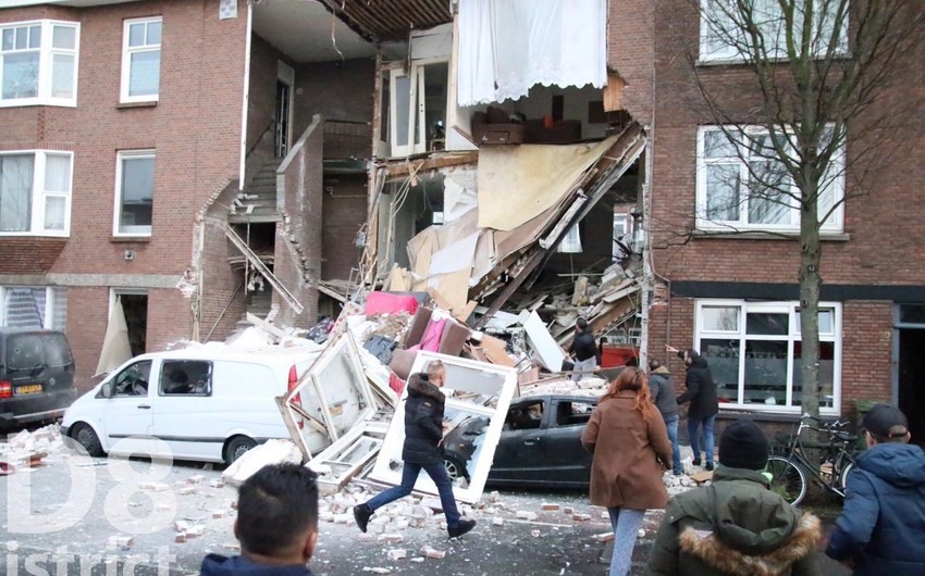 Haaqada yaşayış binasında partlayış baş verib - FOTO - VİDEO