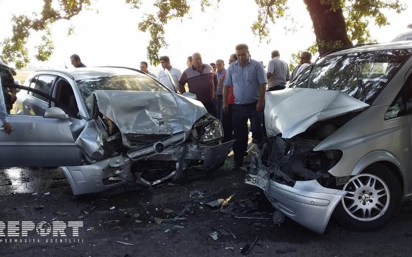 Samuxda yol qəzası baş verib, xəsarət alan var