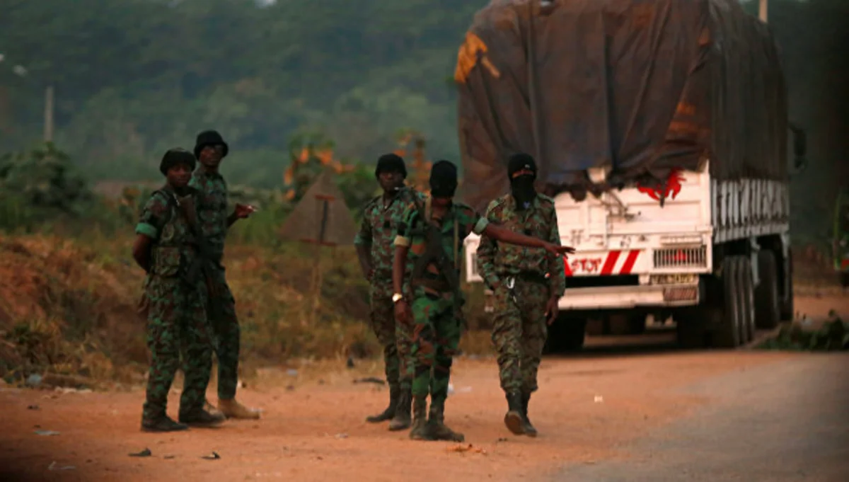Ivory Coast's defense minister missed in seized town