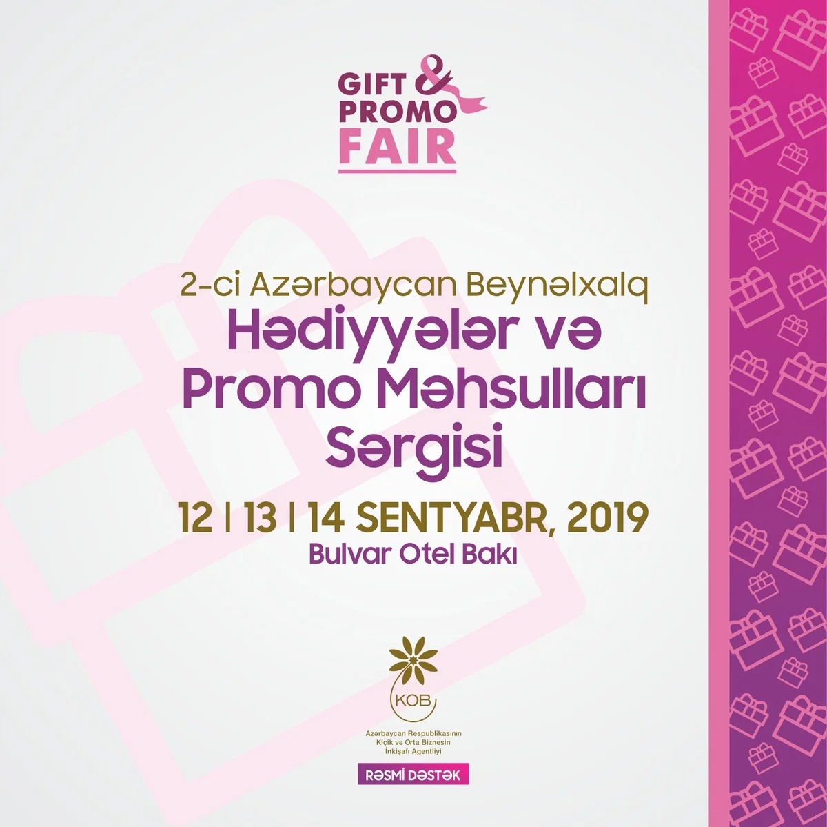 Bakıda 2-ci Azərbaycan Beynəlxalq Hədiyyələr və Promo Məhsulları Sərgisi keçiriləcək