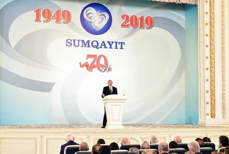 Prezident Sumqayıtın 70 illiyinə həsr olunan tədbirdə iştirak edib - YENİLƏNİB-2