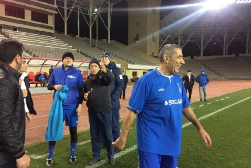 Deputatlarla jurnalistlər arasında futbol üzrə yoldaşlıq oyunu keçirilib