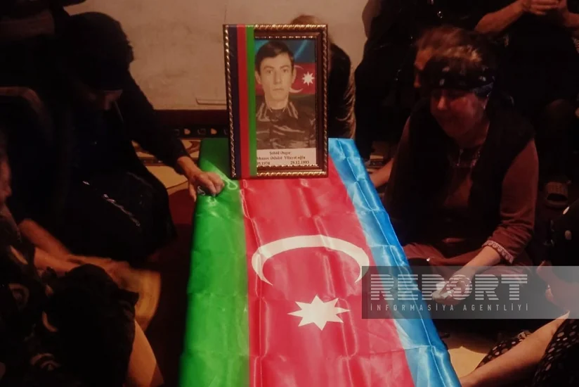 Şəhid Ədalət Abbasovun nəşinin qalıqları ailəsinə təhvil verilib 
