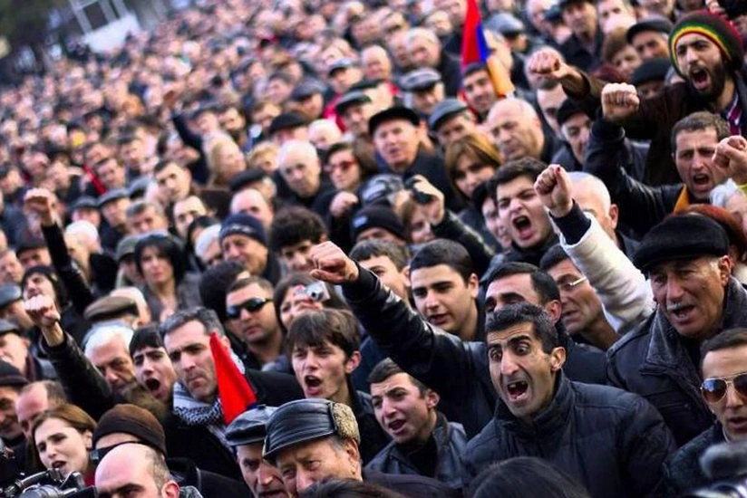 Bu gün Yerevanda hakimiyyət əleyhinə növbəti etiraz aksiyası keçiriləcək