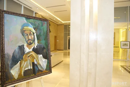 YAP-da İmadəddin Nəsiminin 650 illik yubileyi ilə bağlı sərgi açılıb - FOTO
