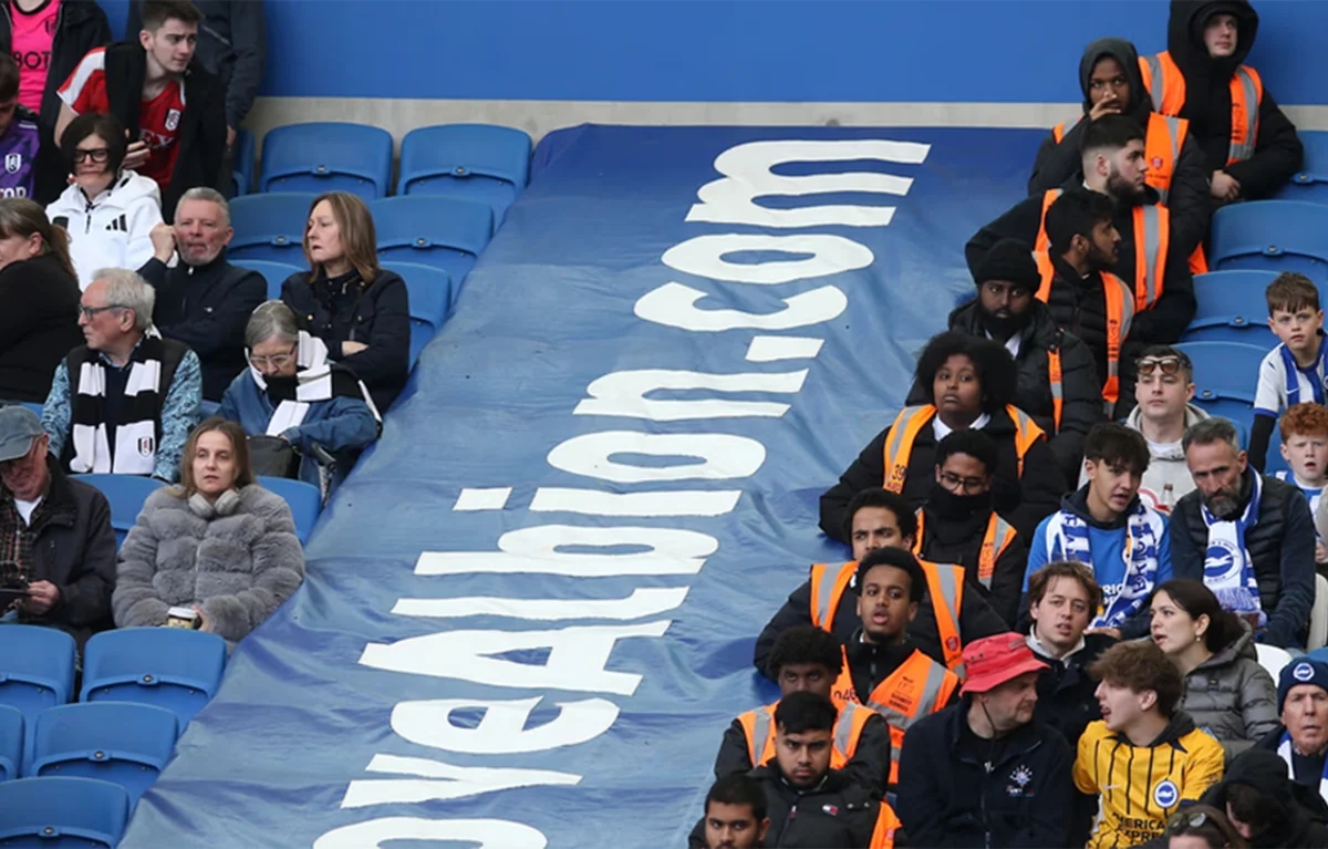 Brighton fan dies after falling ill at Fulham game