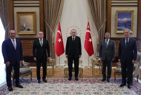 Türkiyə Prezidenti Ceyhun Bayramov və Zakir Həsənovu qəbul edib