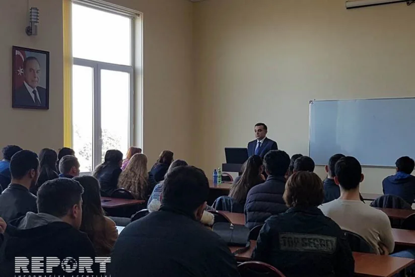 Baş konsul Batumi Dövlət Universiteti tələbələrinə Ermənistanın işğalçılıq siyasətindən danışıb