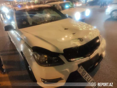 Bakıda avtomobil piyadanı vuraraq öldürdü - VİDEO